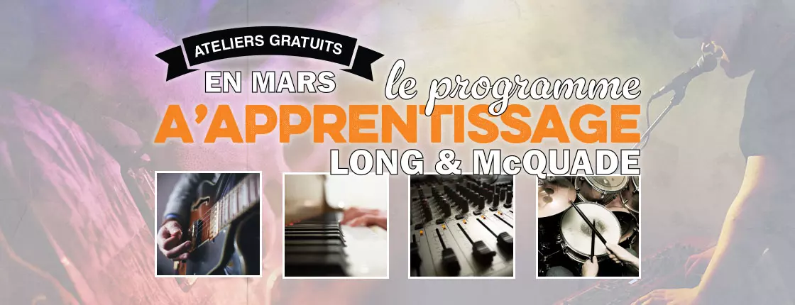 Programme dapprentissage Long & McQuade - Victoriaville, QC